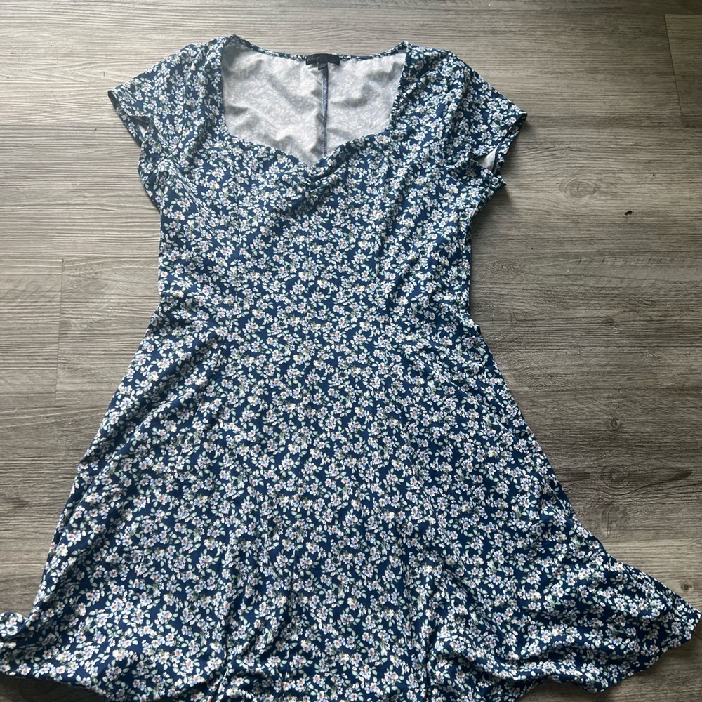 Floral Blue Dress